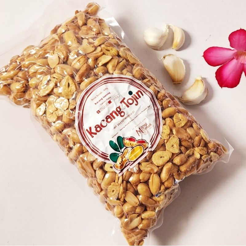 

Kacang Tojin Bawang Putih, Kemasan Vacuum Pack, Berat Netto 800g