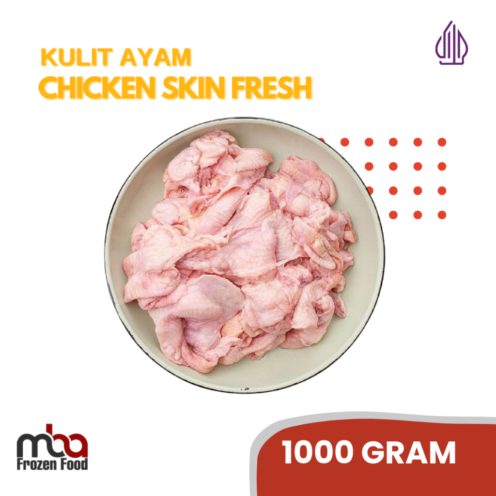 

Kulit Ayam Fresh / Chicken Skin Fresh 1 kg AyamTepung /Frozenfood /Nugget Ayam /Makanan Siap Saji /Makanan Beku /Ayam Goreng /Beku /Ayam Beku