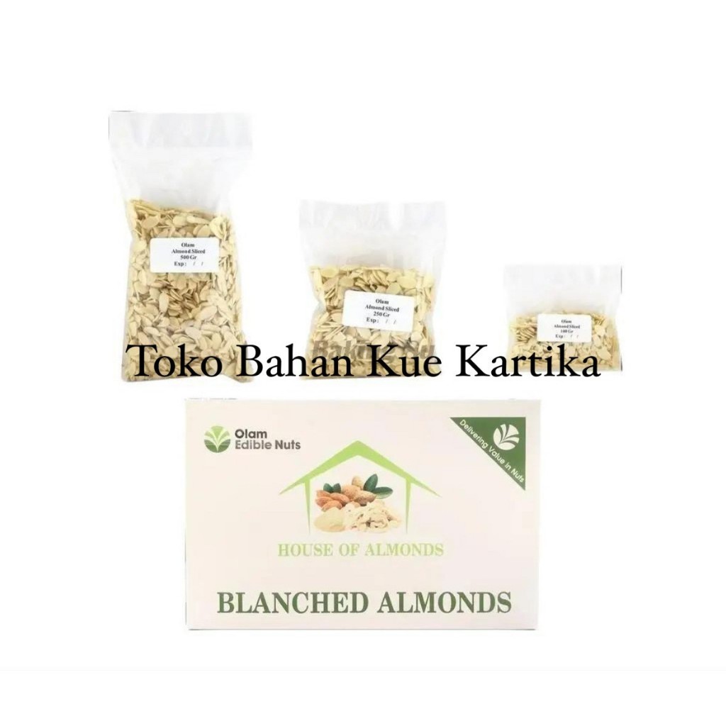 

Olam Almond Slice Premium 100gr / 250gr / 500gr - REPACK