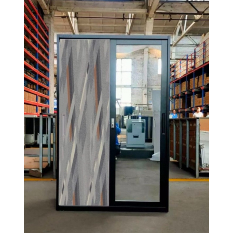 lemari baju sliding besi 120 importa