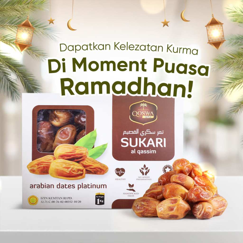 

Kurma Sukari Qoswa Al Qosim Premium - 1 Kg