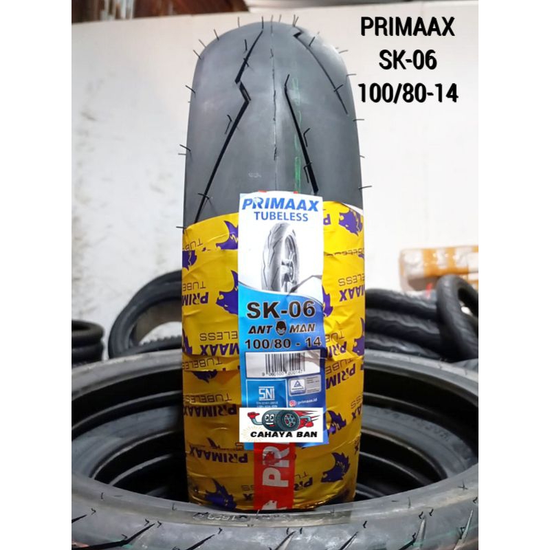 Ban Matic Tubeless PRIMAAX Sk-06 100/80-14 ban montor ring 14 ban Vario ban primaax sk 06 100/80-14 