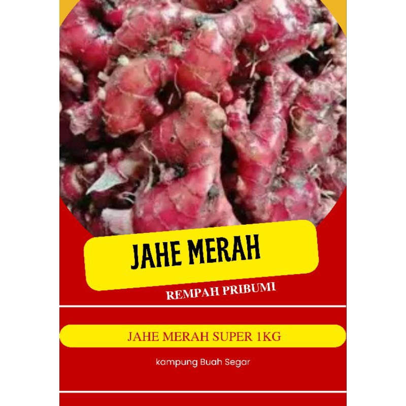 

jahe merah super 1kg -500gr