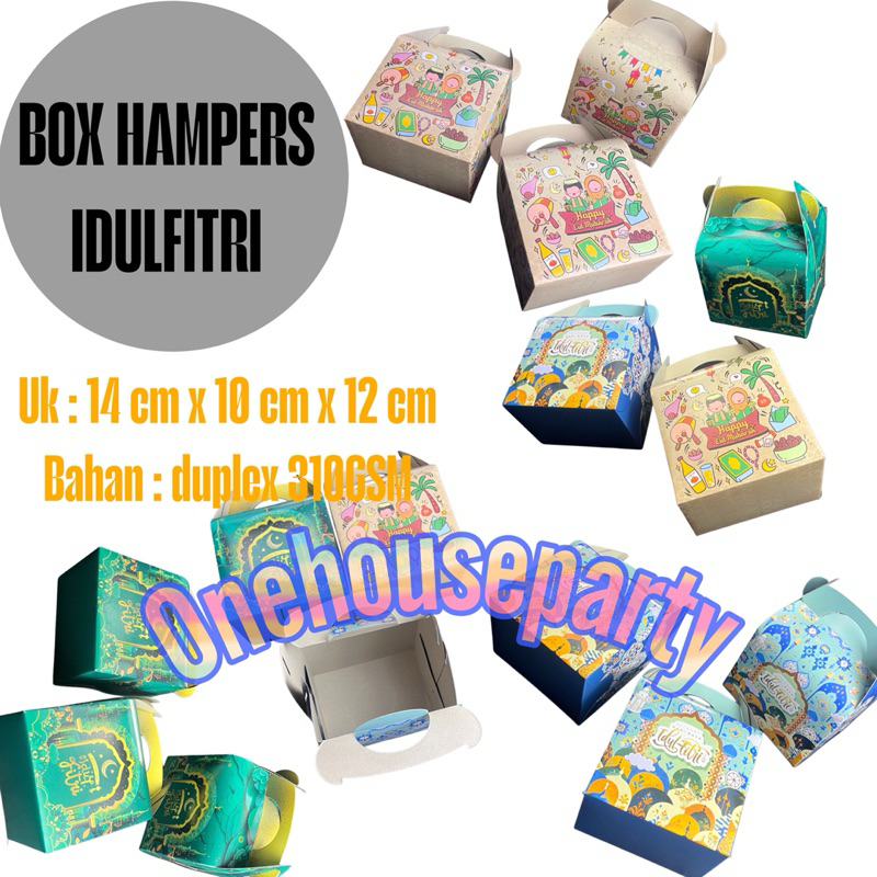 

Box hampers idul fitri box hampers lebaran gable box duplex kemasan hari raya idul fitri onehouseparty