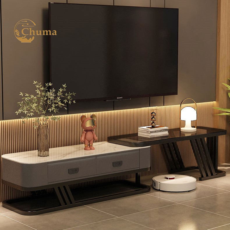 【100+100cm】2 In1 Meja TV Minimalis Modern Rak TV Lemari TV Bufet TV Minimalis Buffet Rectangle Crede