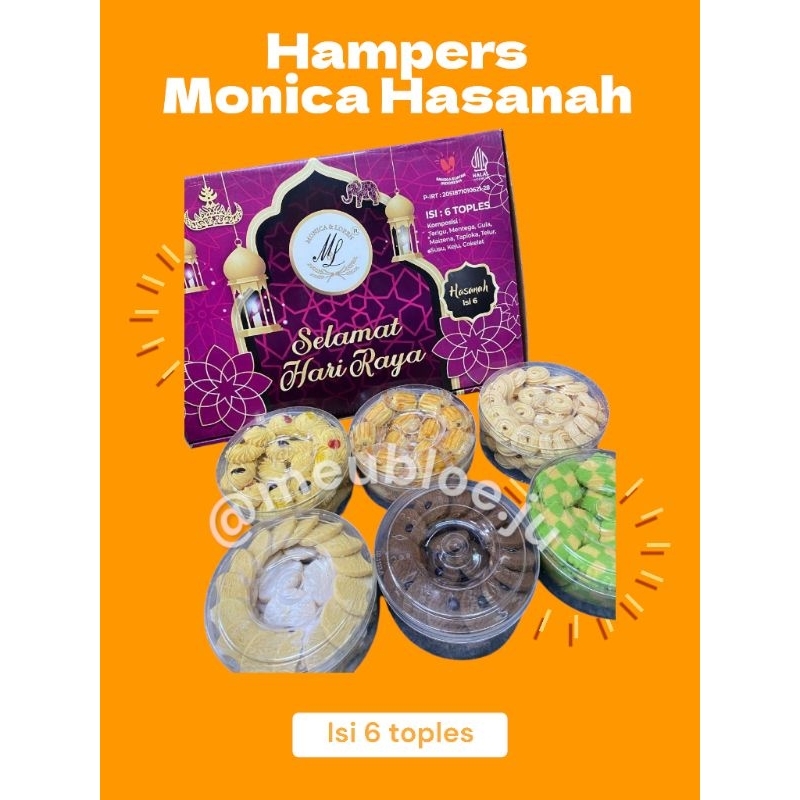 

HAMPERS MONICA HASANAH ISI 6 TOPLES BULAT