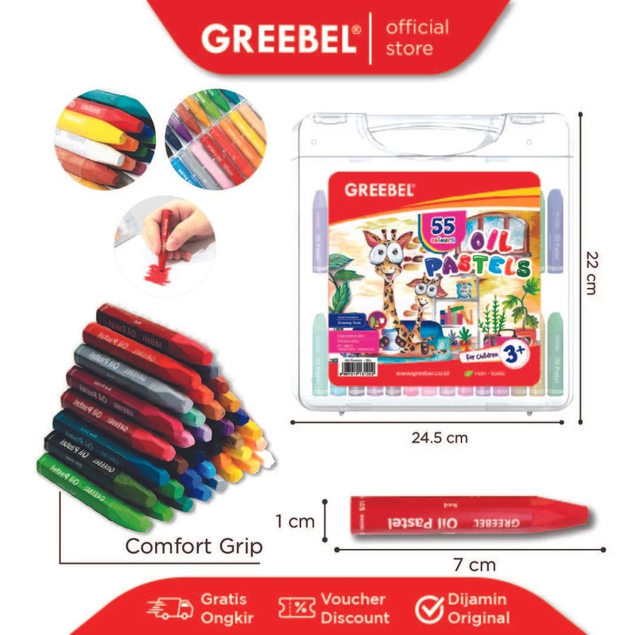 

CRAYON GREEBEL 55 WARNA