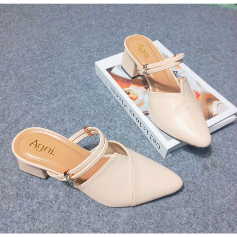 Sepatu Wanita Heels  Hak tahu Tali Hak 5cm