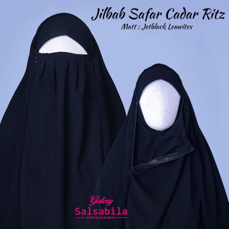 Jilbab Safar Cadar Ritz | size anak dan dewasa