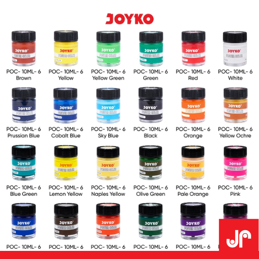 

JOYKO POSTER COLOR POC-10ML-6/ CAT POSTER SATUAN/ PER PACK/ POSTER COLOR