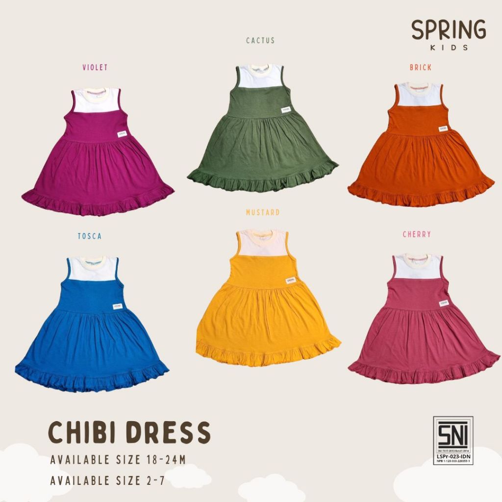 CHIBI DRESS/Dress Anak Chibi/Dress Anak Kutung