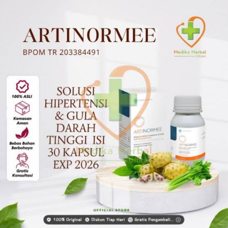 Artinormee Asli Obat Hipertensi Darah Tinggi Artinormee Original Herbal