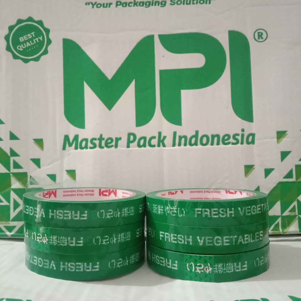 

6 PCS - Lakban Isolasi Sayur Fresh Vegetables 18 mm x 50 Meter - Meraih Profit Impian