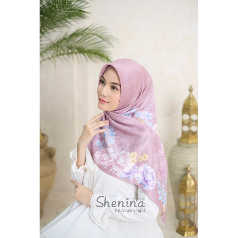 Grosir Hijab 10pcs Hijab Segiempat Shenina Series Aisyah Jilbab Segiempat Motif Aisyah Terlaris Term