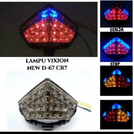 Lampu Belakang Vixion Led Stop Lamp Vixion Nvl Led Lampu Vixion Led 3 In 1