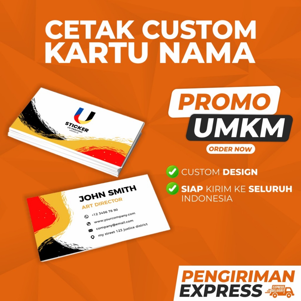 CETAK KARTU NAMA CUSTOM 100 PCS + BOX