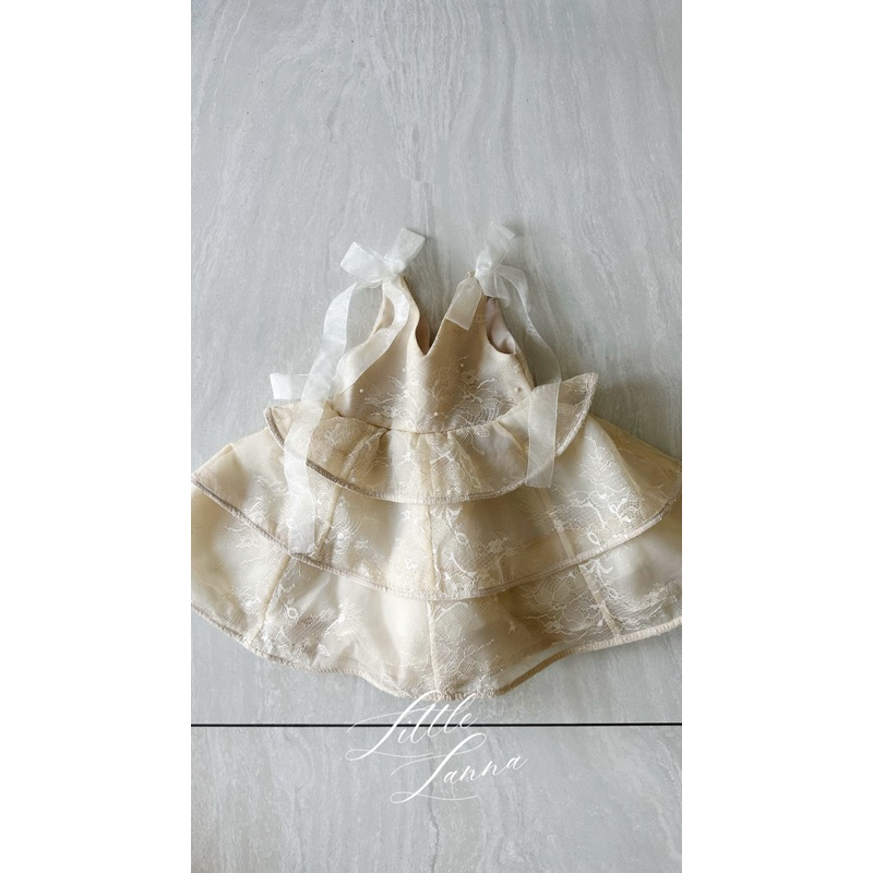 (PRE-LOVED) Kakapo Party Dress Lace / Baju Pesta Bayi dengan Renda