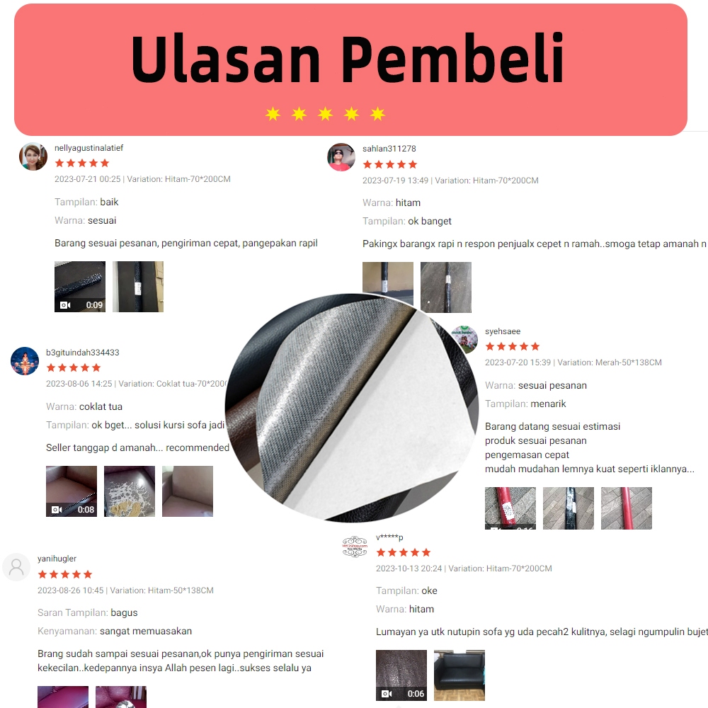 RTY Istimewasticker kulit jeruk Restorasi Kulit sticker kulit sintetis penambal sofa kulit