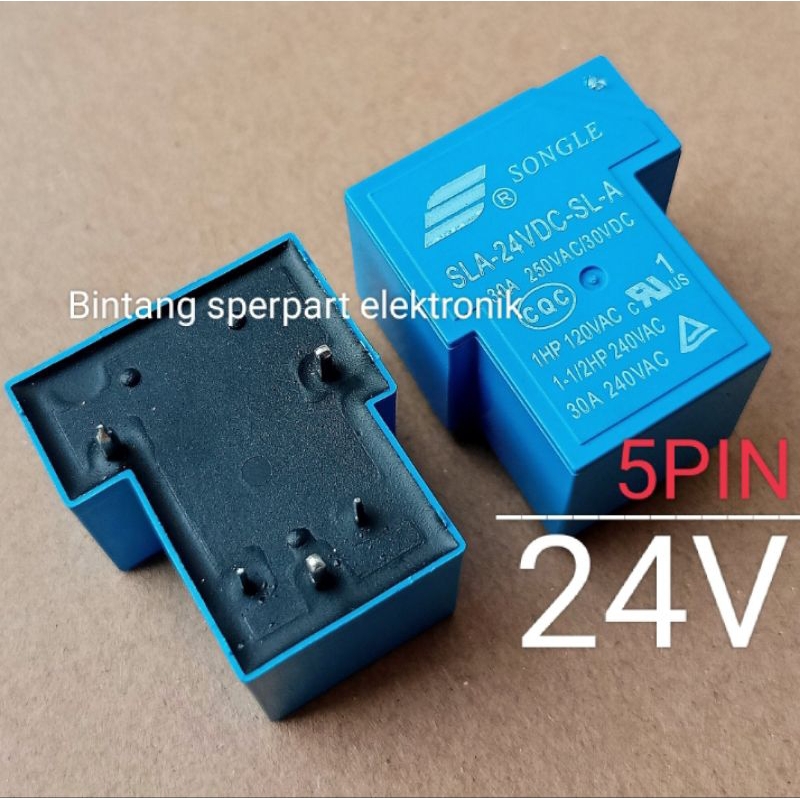 RELAY SONGLE 24V 5PIN RELAY KODOK 24V 5PIN RELAY 24V 5PIN RELAY 24VOLT 5PIN RELAY 24V 5 KAKI RELAY 2