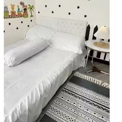 Preloved karpet Bohemian tassel scandinavian