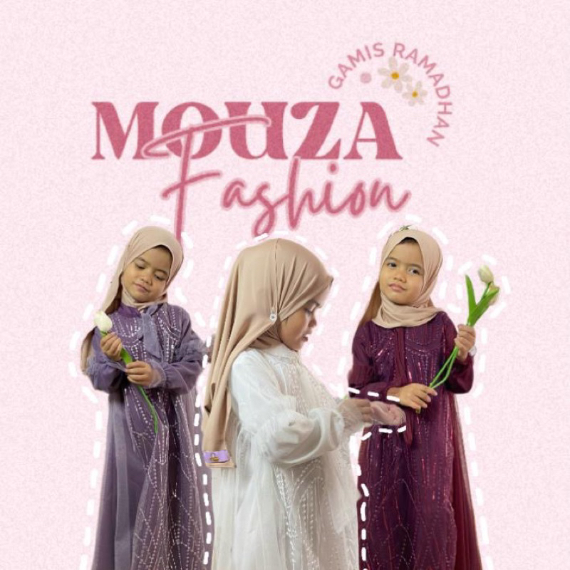 Gamis Mouza Anak Bahan Premium
