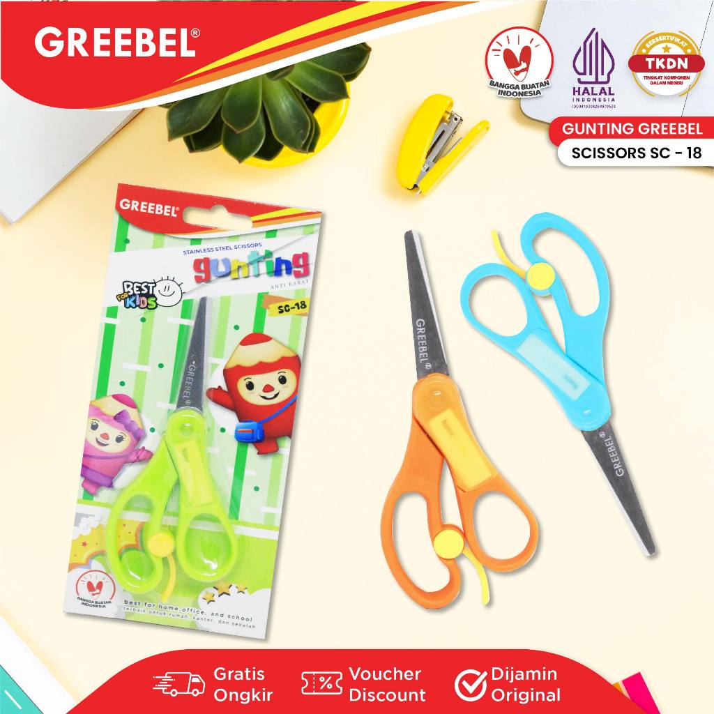 

GREEBEL Gunting Lucu / Gunting Serbaguna / Gunting Kertas / Gunting Karakter / SC-18