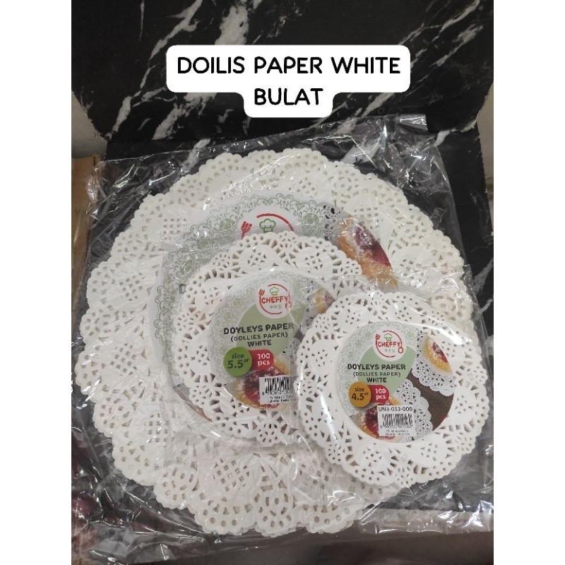 

KERTAS DOILIS WHITE PAPER MERK CHEFFY 1 PAK ISI 100 PCS