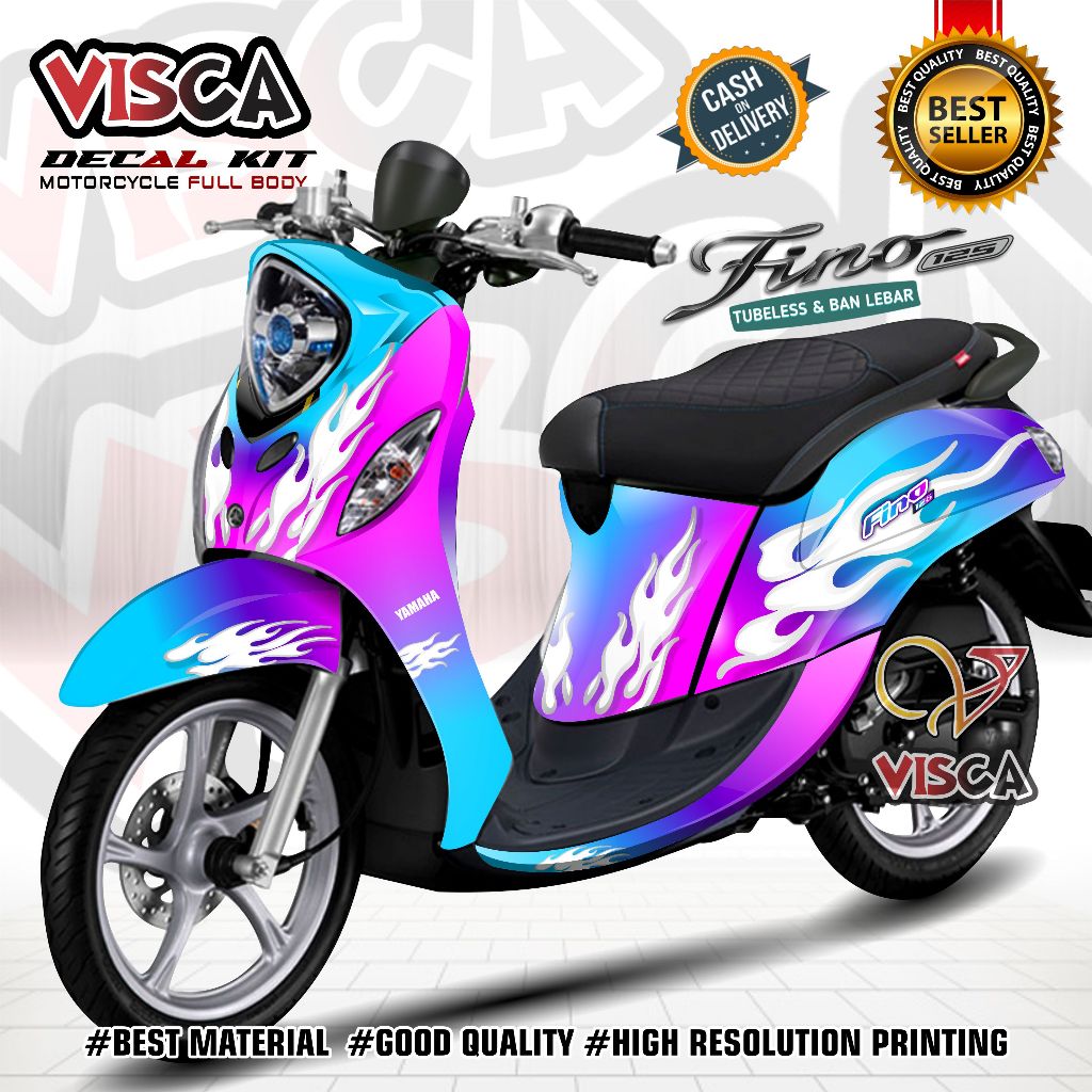 Decal Fino 125 Full Body Stiker Fino 125 Full Body Stiker Fino 125 Full Body Varias Stiker Motor Fin