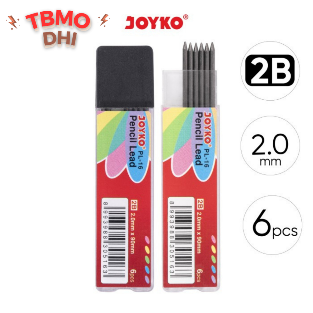

TBMO Pencil Lead Isi Pensil Mekanik Joyko PL-16 2B 2.0 mm