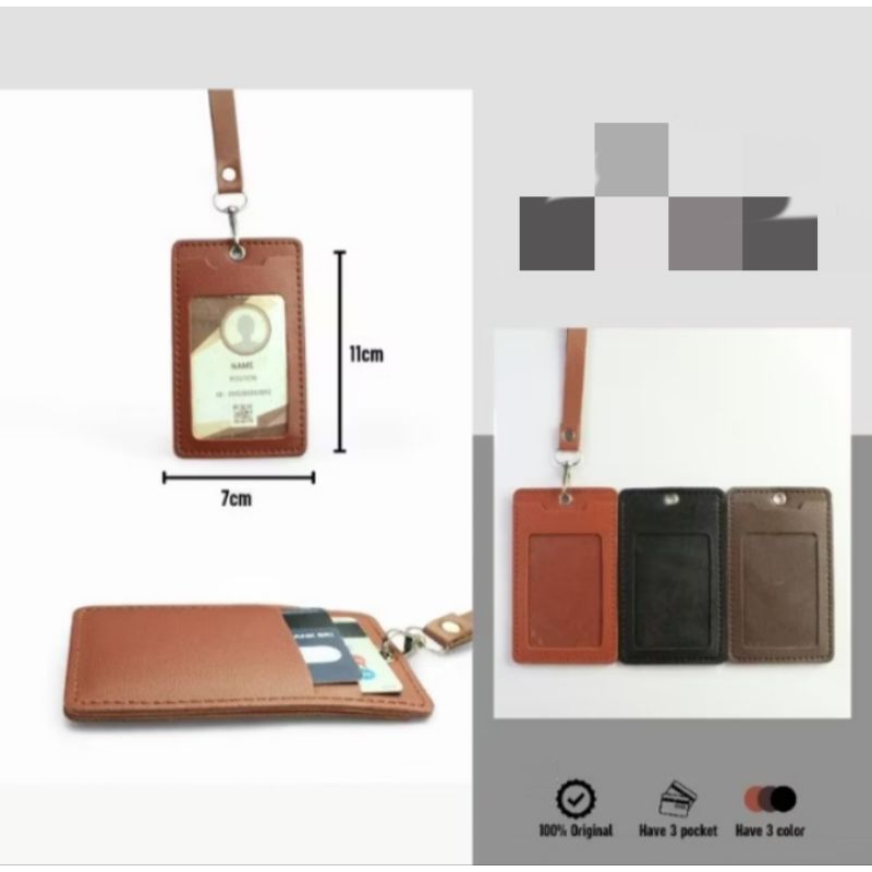 

Id Card holder simpel di lengkapi slot kartu di belakang