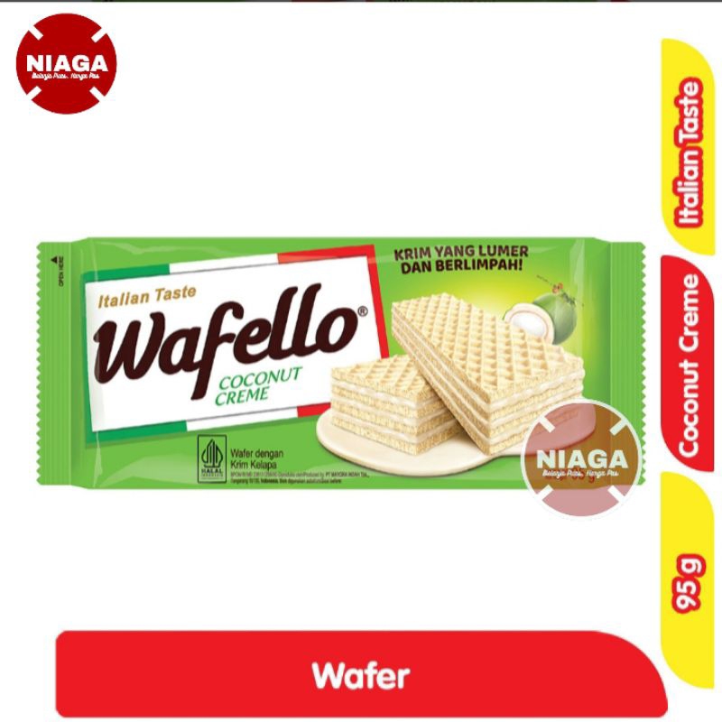 

Wafello Wafer Krim Kelapa 95 g