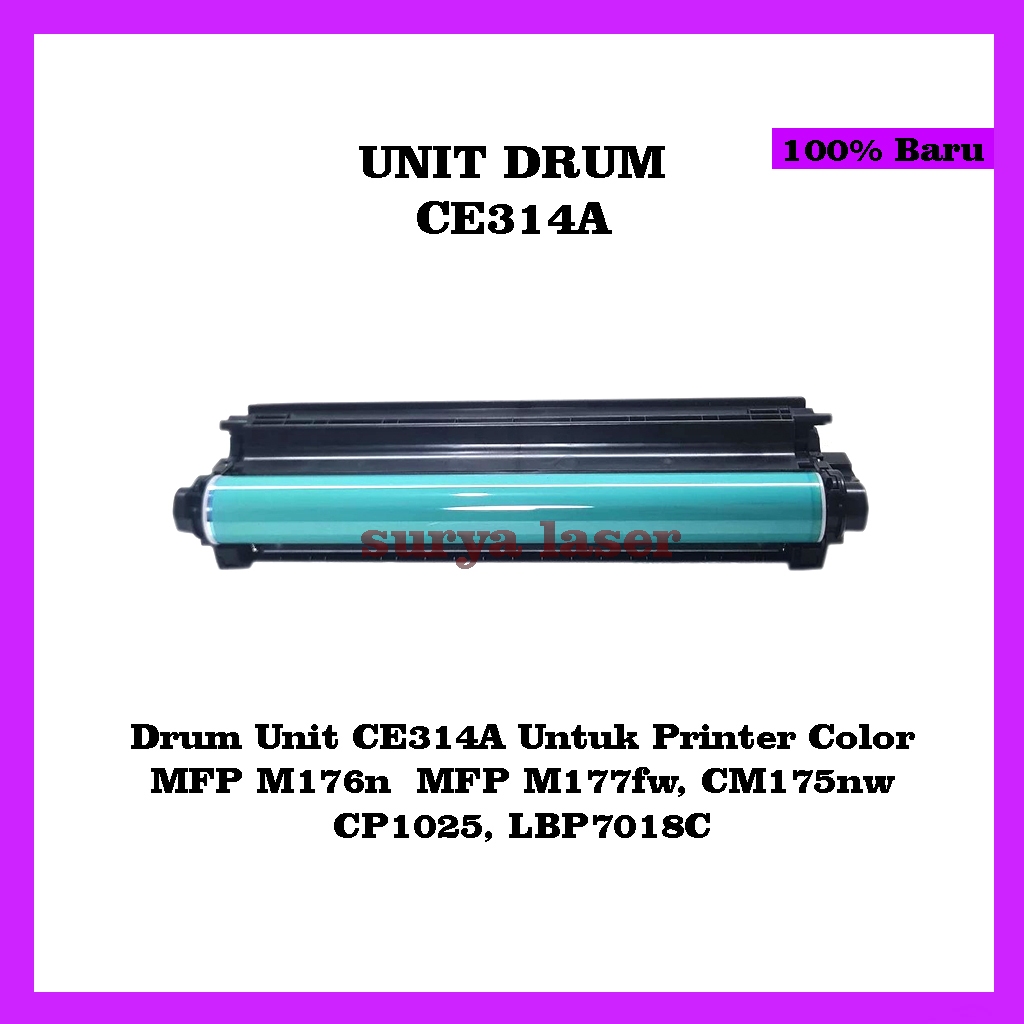 Drum Unit CE314A Compatible printer HP Color LaserJet Pro CP1025, CP1025nw, MFP M175a, MFP M176, M17