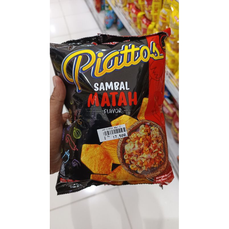 

Piattos 80gr 2pcs Rasa Ayam Geprek dan Sambel Matah