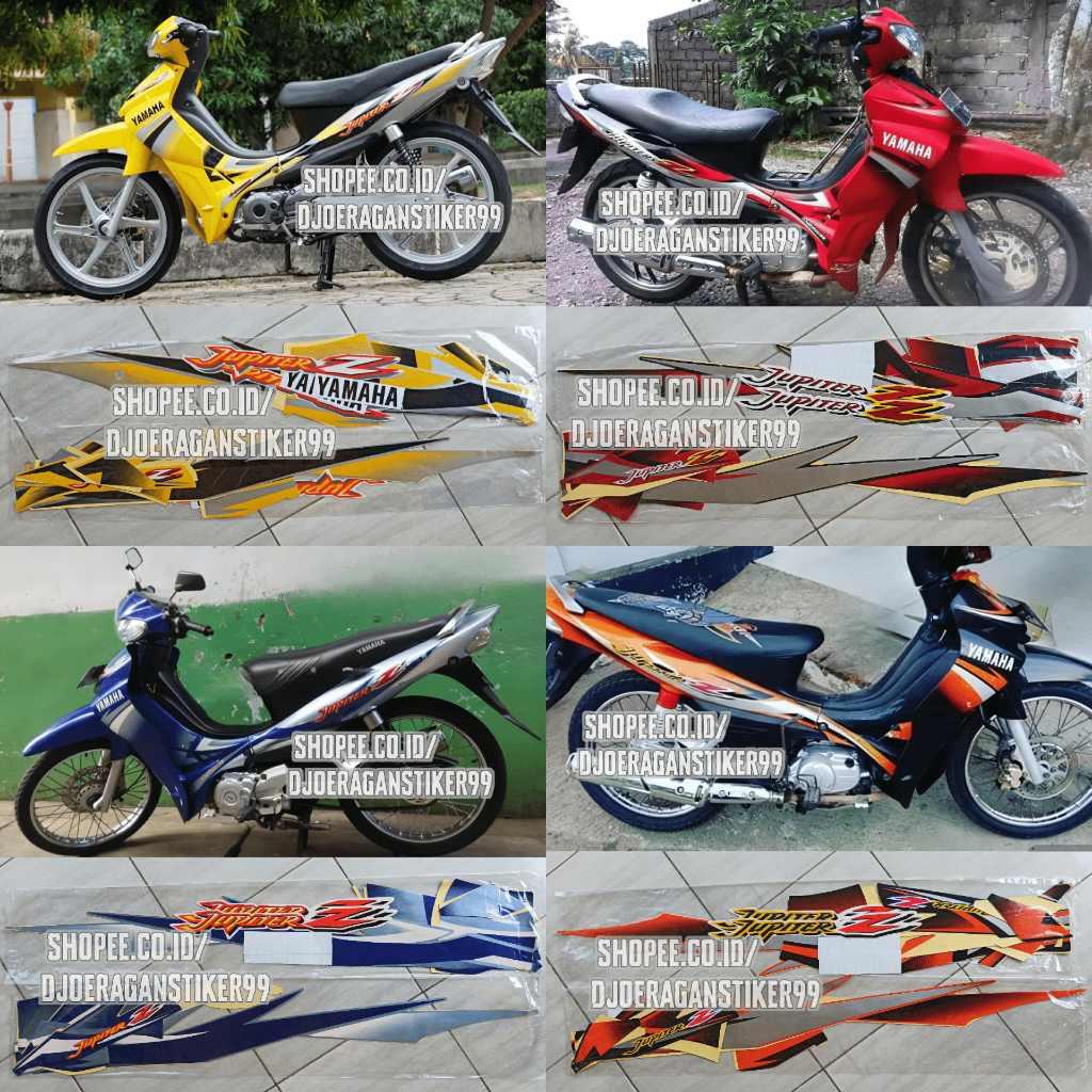 Striping Stiker Lis Yamaha Jupiter Z 2003 Jupiter z Capung Sticker Lis Body Motor