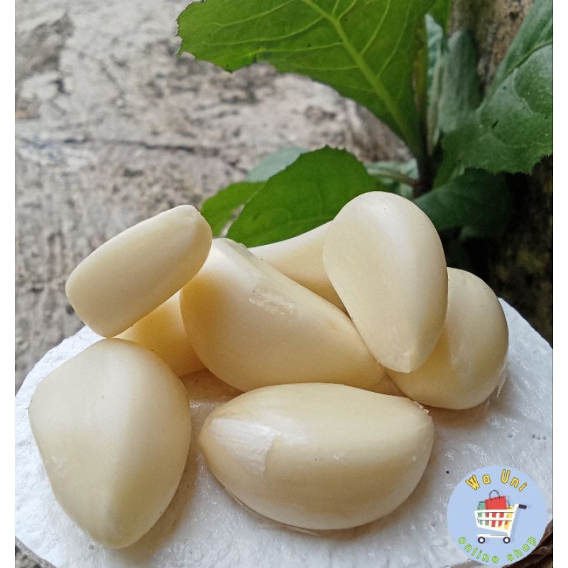 

cod bawang putih kupas 1kg / bawang putih bersih / promo bawang / rempah rempah