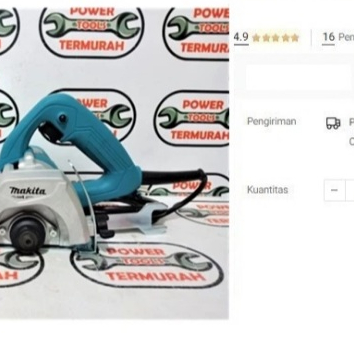 

MAKITA M4100ZX1B Mesin Potong Keramik 4" Marble Cutter Tile M 4100 ZX