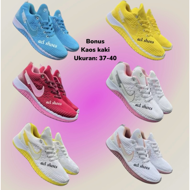 Sepatu Running Sepatu Joging Wanita Sepatu Senam Aerobik Wanita Zom Pegasus / Sepatu Zumba Aerostree