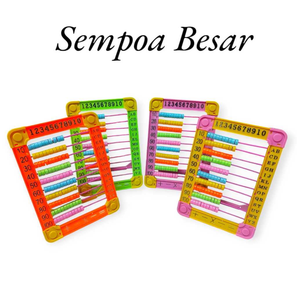 Simpoa 8022 / Alat Menghitung / Sempoa / Abacus Ukuran Besar Aneka Warna