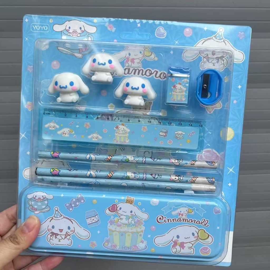 

[BINTANGOFFICIALSTORE66] (KTPS 21)STUDY SET STATIONERY SET ALAT TULIS SEKOLAH ANAK SET ATK MOTIF / KOTAK PENSIL SET