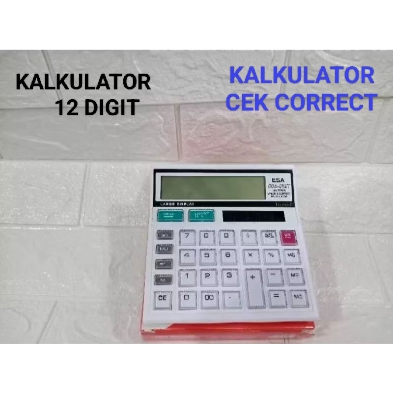 

Original kalkulator Besar Esa 512 T 12 Digit/Kalkulator Cek Correct