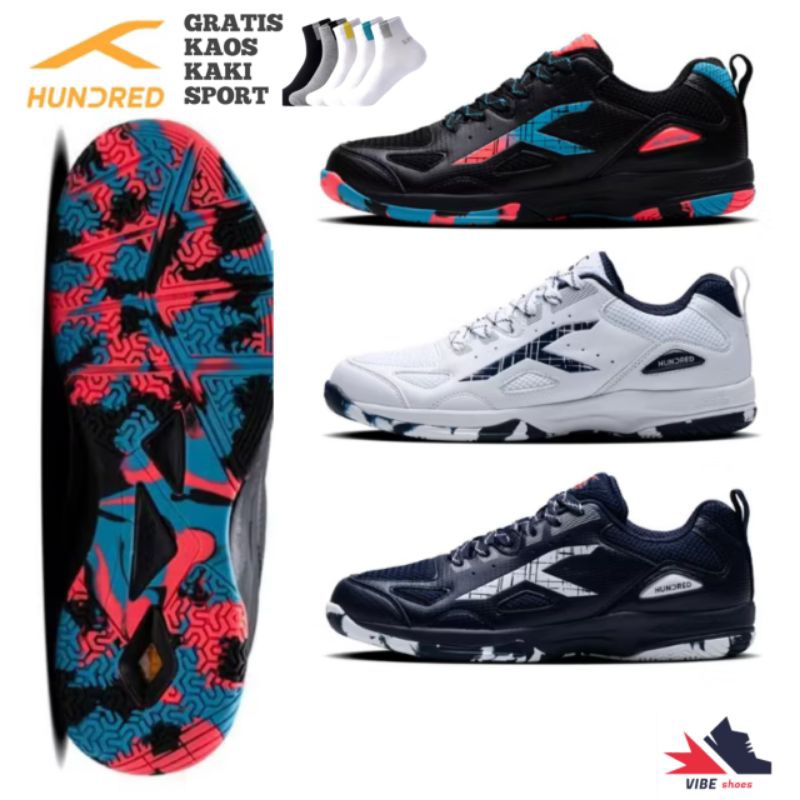Hundred galaxy badminton shoes-sepatu badminton original hundred