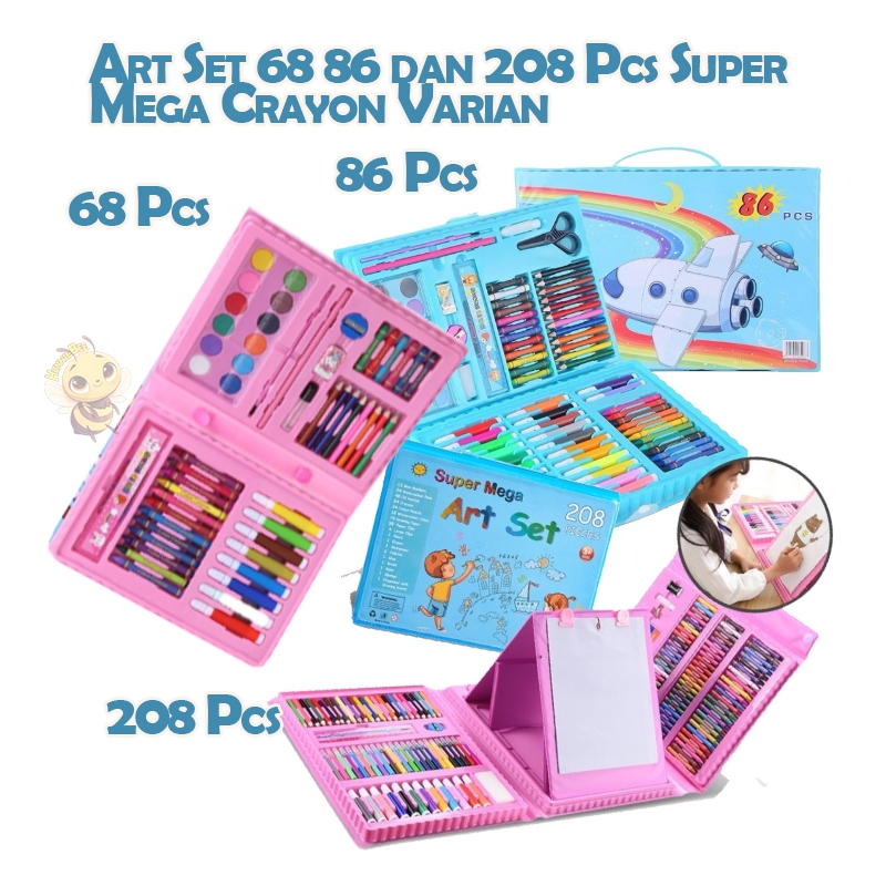 

Art Set 68 86 dan 208 Pcs Super Mega Crayon Varian