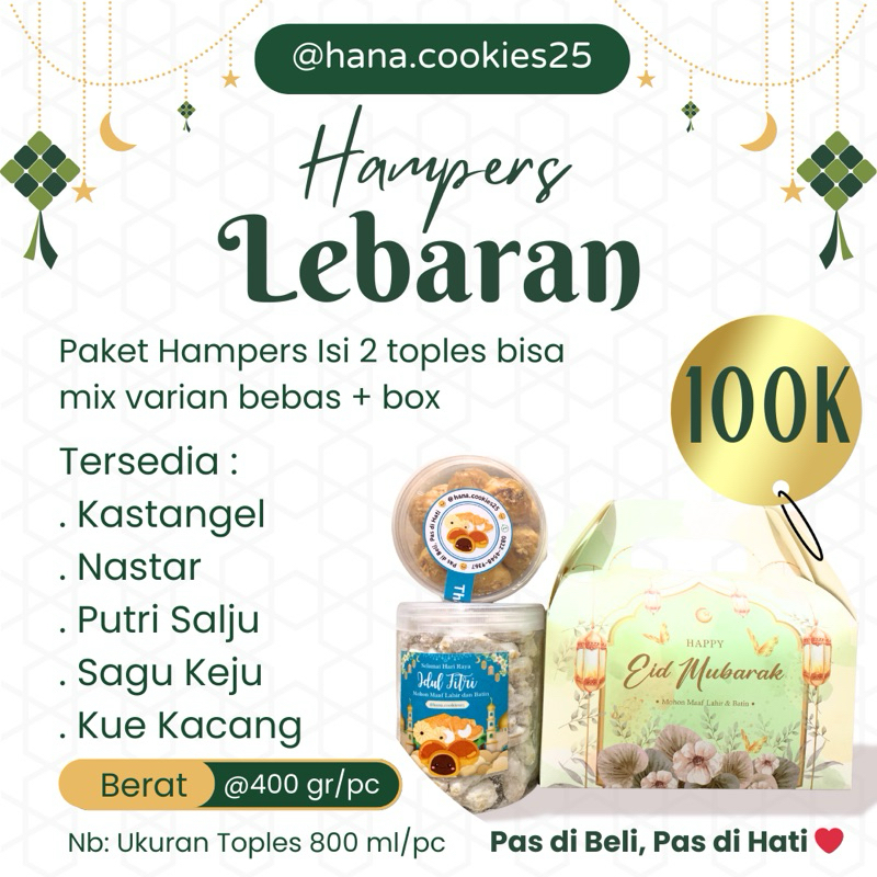 

Hampers Kue Lebaran Mix 2 varian