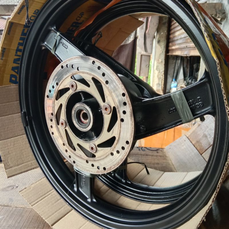 VELG DEPAN BELAKANG KAWASAKI NINJA RR OLD depan ring 17 belakang 18 ring ASLI ORIGINAL SECOND