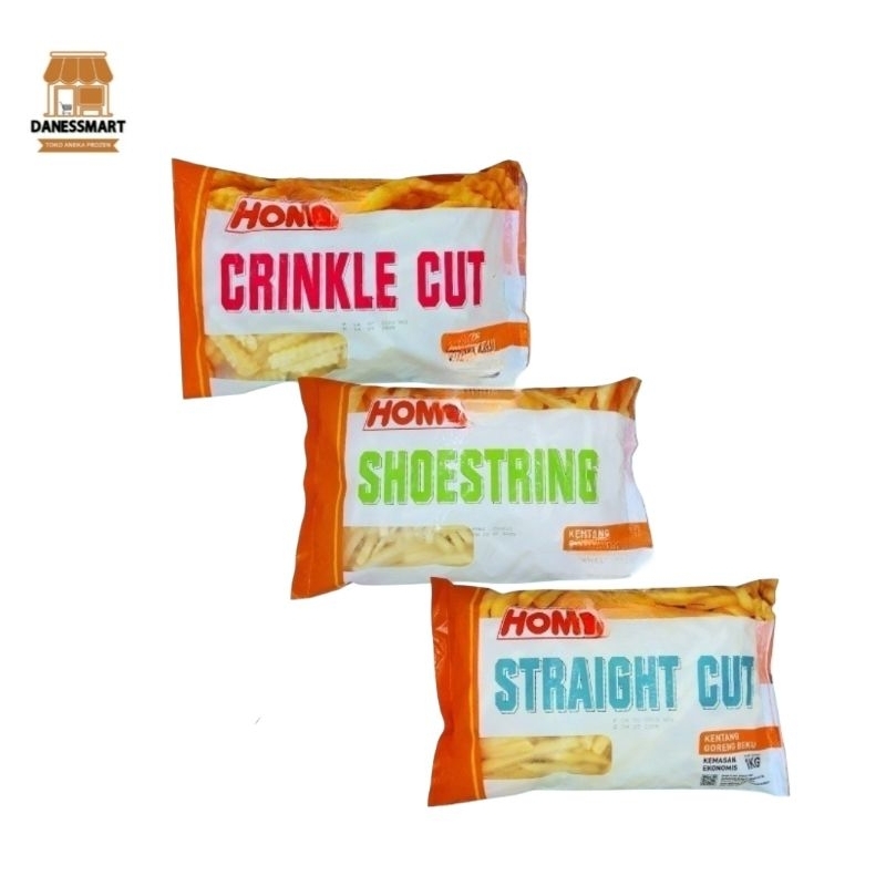 

Home Kentang Goreng Shoestring/Crinkle/Straight Cut 1kg French Fries
