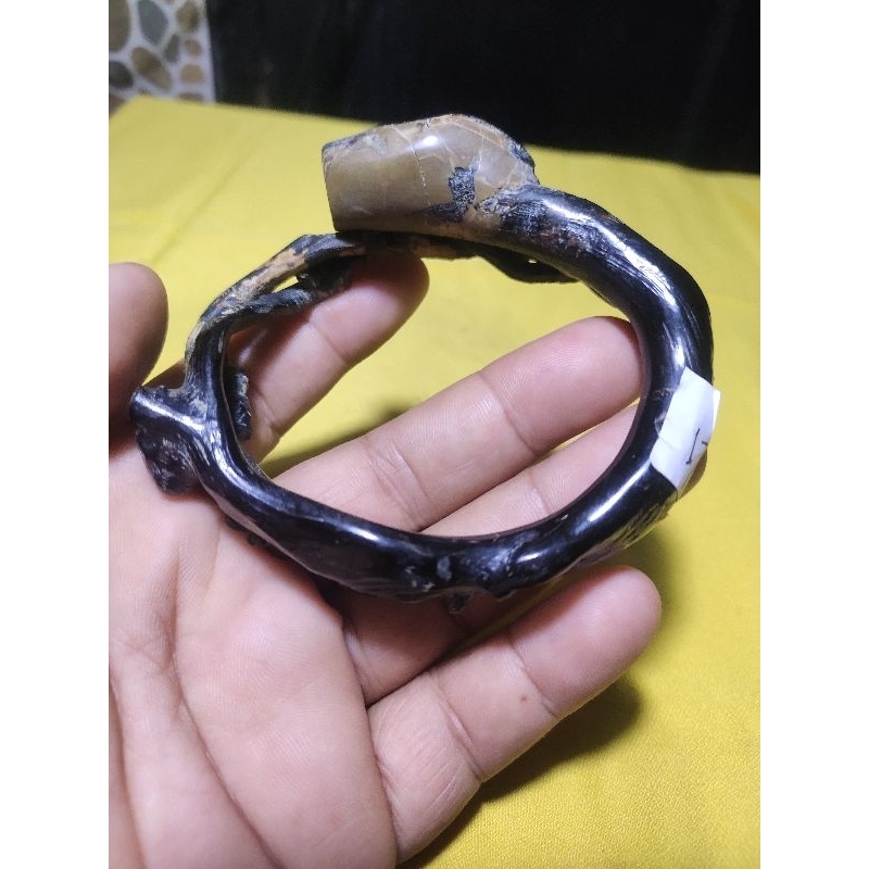 MAKRIFATBUSINESS Model 17 Gelang Akar Bahar Hitam Bonggol Unik Antik