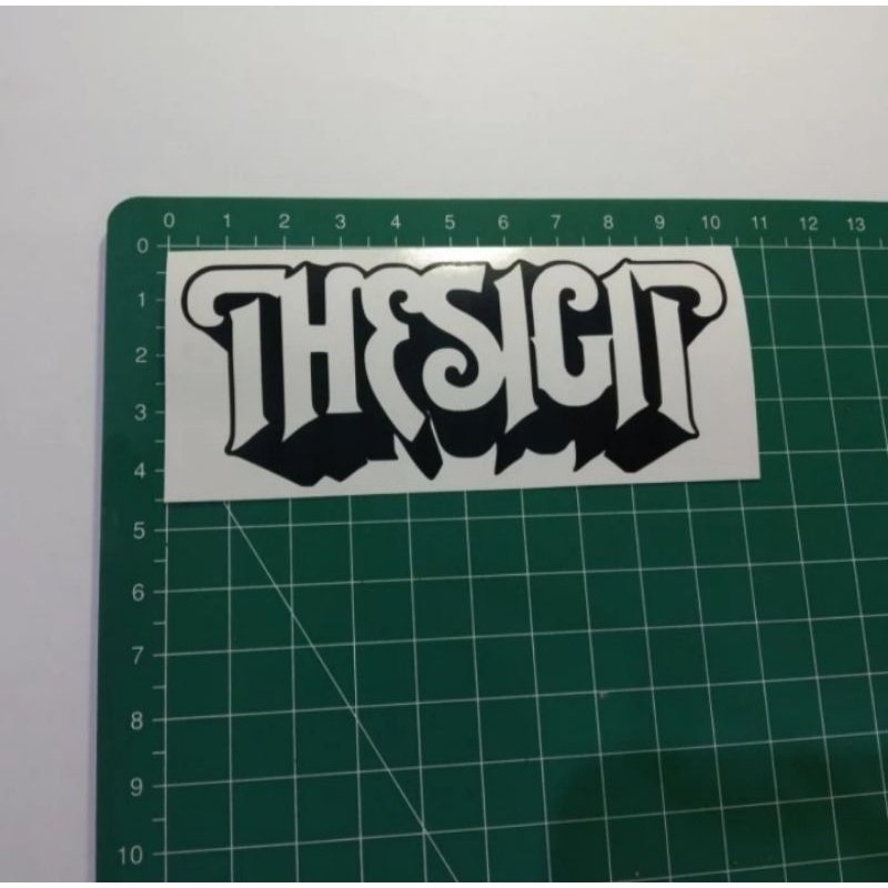 

stiker cutting the sigit