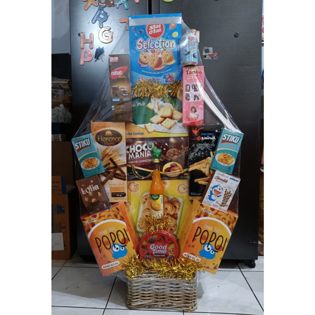 

Parcel Hampers Makanan Lebaran Murah Meriah 2025 (21) | Isi Snack Disusun Cantik