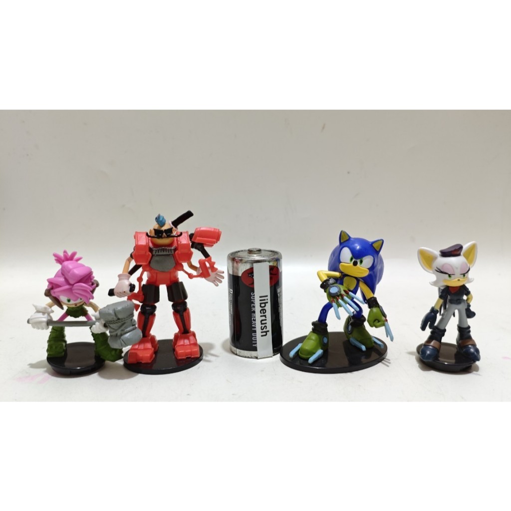 Set sega sonic prime sonic the hedgehog , dr eggman action figure display sonic prime rouge , thorn 