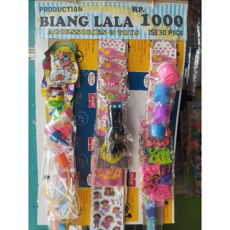 mainan anak rentengan serba 1000 isi 30 pcs termurah siap jual